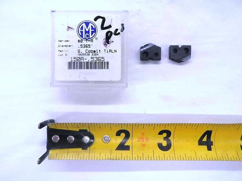 2pcs AMEC 150A-.5365 .5365" O.D. Series #0 T-A TiALN Cobalt Spade Drill Inserts - MW4000CT4 in Saudi Arabia