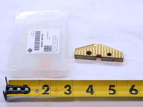1pc AMEC 454T-0214 2 7/16 O.D. Series #4 TiN Cobalt Spade Drill Insert 2.4375 - NS1448BU5 in Saudi Arabia