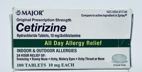 MAJOR All Day Allergy 24HR TAB CETIRIZINE HCL-10 MG أبيض 100 قرص UPC 309045852606 in Saudi Arabia