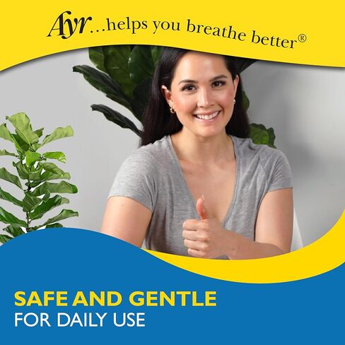 Ayr Saline Nasal Mist Spray 50 mL – Moisturizes Dry Nasal Passages, Helps Relieve Cold, Flu & Allergy Symptoms (Pack of 6) in Kuwait