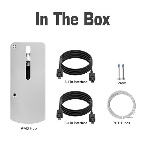 Genuine Bamboo Lab AMS Hub Connection for Bambu P1/X1 Series Printers AMS Unit Multi-AMS 16 Channels PTFE Feed Buffer Replacement Parts for Bambus X1C/P1S 3D Printer Accessories in Kuwait