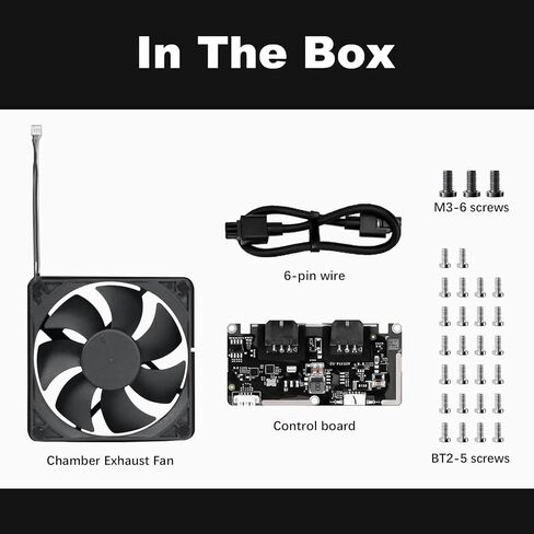 مجموعة مروحة العادم الخارجية الأصلية من الخيزران P2S لطابعة Bambu Lab P2S ثلاثية الأبعاد، ترقية تهوية عادم تدفق الهواء النشط - تقليل المركبات العضوية المتطايرة والأبخرة، وتحسين بيئة الترشيح والطباعة in Kuwait