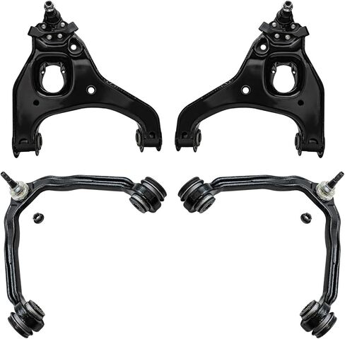Detroit Axle - RWD Front 4PC Control Arms for 99-06 Chevy Silverado GMC Sierra 1500 ، 1999 2000 2001 2002 2003 2005 2006 ، 4 4 stapl remb armbly with ball ball blabl in Saudi Arabia