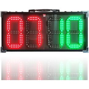 Wall-Mount Led Digital Basketball Scoreboard Aluminum Alloy Ip65 Waterproof Referee Substitution Board for Table Tennis Baseball Soccer Volleyball,82 * 36 * 3.8cm in Kuwait