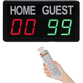 Electronic Digital Scoreboard with Remote Control, Portable Score Keeper for Games Basketball/Volleyball/Football/Badminton/Ping Pong in Kuwait