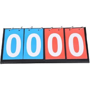 Portable Lightweight Sports Scoreboard Scoring Device, Two-Digit Scoreboard, Three-Digit Multi-Function Basketball Scoreboard, Used for Table Tennis Basketball,Four-Digit in Kuwait
