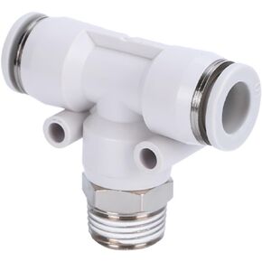 White Pneumatic Connector Quick Plugs T Positive Tee PB6-01/8-02/12-04 2Pcs(WhitePB16-04) in Saudi Arabia