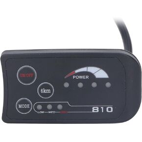 Kadimendium Electric Bike S810 LED Panel, Electric Bike Control Panel Waterproof Power Display 4 Wire SM Plug 36V 48V for Scooters for Modification in Kuwait
