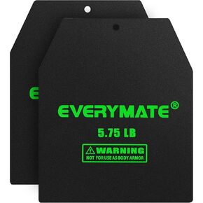 EVERYMATE Tactical Weighted Vest Plates – 3.75/5.75/8.75/14.5/19.75LB Pairs – Insert Weighted Vest Plates- Contoured Ergonomic Fit – WODs, Strength Training, Running, Weight Plates for Vest in Kuwait