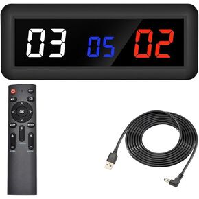 Electronic Scoreboard, Portable LED Digital Score Keeper, Digital Scoreboard for Basketball Ping Pong Volleyball Sport,Red Blue Red in Kuwait
