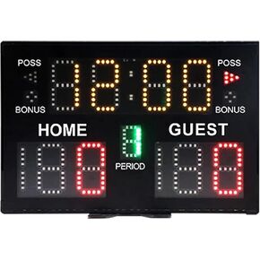 Electronic Scoreboard, Electronic Basketball Scoreboard, Scoring Clock Scorer, Suitable for Indoor Basketball Games in Kuwait