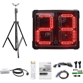 LED Digital Scoreboard Scoreboard and Timer, Electronic Portable Digital Scoreboard with Remote Control, High Brightness,Suit B-1 in Kuwait