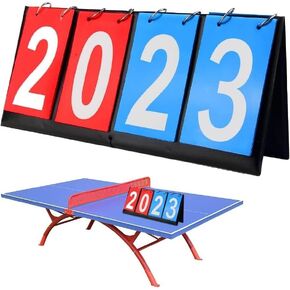 LED Digital Scoreboard Basketball Game Scoreboard,Reusable Multi Sports Score Flip Sports Scoreboard for Volleyball Football Sports Blue and Red in Kuwait