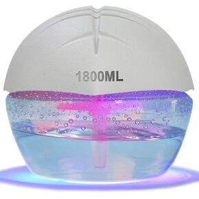 Water-Based Air Purifier, Variable Speed Air Washer Aroma Diffuser with 7 Color 6 LED Night Light, Aroma Fresher Small Air Cleaner Revitalizer & Air Freshener for Home, Office, Pet in Saudi Arabia