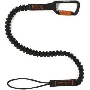 TREMMOR Tool Lanyard Tool Tether Bungee Self Retractable Tool Lanyard 15lb Capacity with Heavy Duty Dual Action Carabiner ANSI Approved Tool Lanyards for Hand Tools 35-51″ Assembled in USA | TR0150 in Saudi Arabia