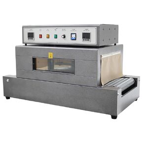 Shrink Wrap Machine Mesh Type Heat Shrink Packaging Machine Electric Tunnel Packaging Equipment with Transparent Furnace for POF PVC (15.8X7.9inch Max Shrink Size) 220V in Kuwait