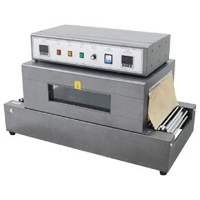 Shrink Wrap Machine Chain Type Heat Shrink Packaging Machine Electric Tunnel Packaging Equipment with Transparent Furnace for POF PVC (15.8X7.9inch Max Shrink Size) 220V in Kuwait
