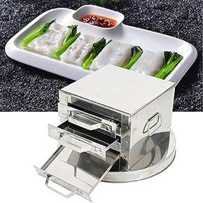 3 Layer Stainless Steel Steamed Rice Rolls Machine, 3-Layer Household Rice Noodle Roll Machine,Steamer Drawer Maker- in Kuwait