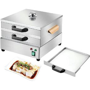 Commercial Rice Roll Steamer, Rice Noodle Rolls Machine, Stainless Steel Steamed Steamer, for Rice Seafood Bun- in Kuwait