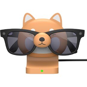 Shiba Inu Charging Station for Ray-Ban Meta Smart Glasses, Fast Charging Stand Compatible with Wayfarer, Headliner, Skylar, Oakley HSTN, Charger & Display Stand for Meta AI Glasses Original & Gen 2 in Kuwait