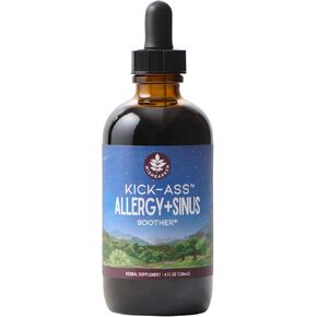 WishGarden Herbs Kick-Ass Allergy & Sinus, Herbal Allergy & Sinus Relief, Liquid Tincture, Non-Drowsy, Supports Healthy Histamine Response, Echinacea, Nettle, Yerba Santa, 2oz in Kuwait