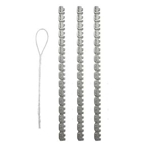 48'' Stainless Steel Conveyor Belt Fasteners Clips with 27.5'' Hinge Pin - for Industrial Conveyor Belt Staple Lacing, Suitable for Belt Thickness of 5-6mm - Split into 3 Equal Sections in Saudi Arabia