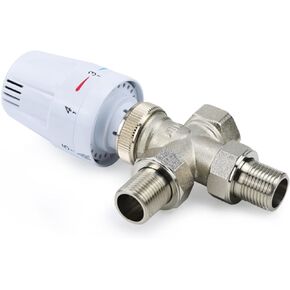 صمام مشعاع ثرموستاتي ثلاثي الاتجاه من النحاس DN15 DN20 DN25 صمام التحكم التلقائي في درجة الحرارة التدفئة تحت الأرضية (1 ") in Kuwait