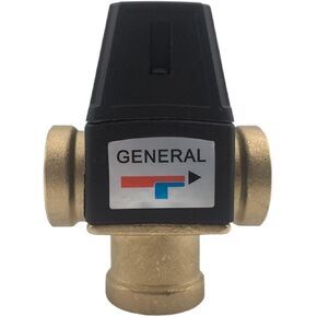 Female Thread 3 Way Brass Thermostatic Mixing Valve DN20 Solar Water Heater Valve 3-Way Thermostatic Mixer Valve in Kuwait
