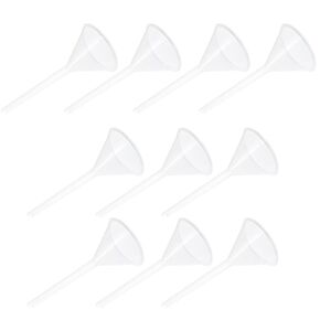 Healeved 10pcs 75mm Plastic Triangle Laboratory Filling Funnels Pp Plastic Scientific Funnels for Lab Experiments and Liquid Transfer in Saudi Arabia