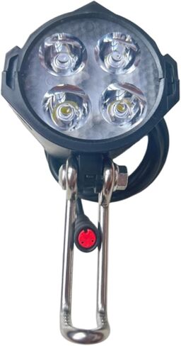 مصباح أمامي LED من Ebike 2 دبوس أنثى موصل مقاوم للماء فائق السطوع 12 وات 300 لوكس عالي السطوع ليلاً لركوب الخيل ضوء أمامي للدراجة الجبلية 48 فولت 36 فولت، دراجة قابلة للطي وسكوتر إلكتروني in Saudi Arabia