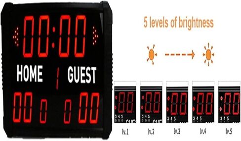 لوحة النتائج الرقمية LED لوحة النتائج الرقمية، لوحة النتائج الإلكترونية لكرة السلة مع جهاز التحكم عن بعد الجرس، سطوع عالية in Kuwait