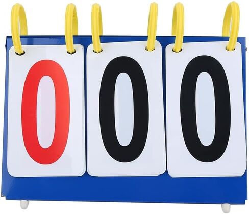 Scoreboard Digit Flip Sports Scoreboard Portable Score Conuter for Tennis Basketball,27.00 * 23.00 * 6.00 in Saudi Arabia