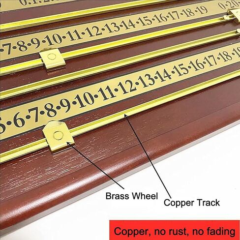 Scoreboard Wooden Billiard - Wall-Mounted Score Keeper Recorder for 2-4 Players Home Club Supplies - 70 * 35cm Billiard Accessories in Kuwait
