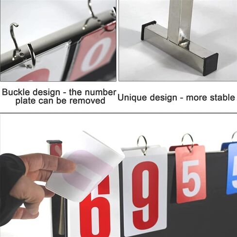 زعانف لوحة النتائج المحمولة، لوحة نتائج قلابة متعددة الرياضات، يمكنها تسجيل النتائج من 00 إلى 99، تصميم محمول وقابل للفصل، سهل الحمل in Kuwait