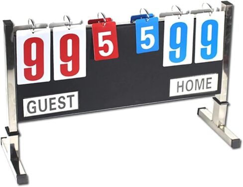 زعانف لوحة النتائج المحمولة، لوحة نتائج قلابة متعددة الرياضات، يمكنها تسجيل النتائج من 00 إلى 99، تصميم محمول وقابل للفصل، سهل الحمل in Kuwait