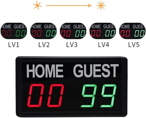 Electronic Digital Scoreboard with Remote Control, Portable Score Keeper for Games Basketball/Volleyball/Football/Badminton/Ping Pong in Kuwait
