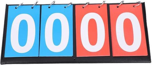 Portable Lightweight Sports Scoreboard Scoring Device, Two-Digit Scoreboard, Three-Digit Multi-Function Basketball Scoreboard, Used for Table Tennis Basketball,Four-Digit in Kuwait
