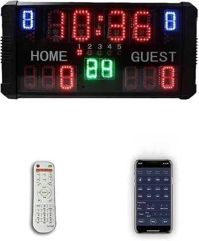 LED Digital Scoreboard Digital Scoreboard with Remote Portable Tabletop Electronic Scoreboard Battery Powered Score Keeper Game Scoreboard in Kuwait