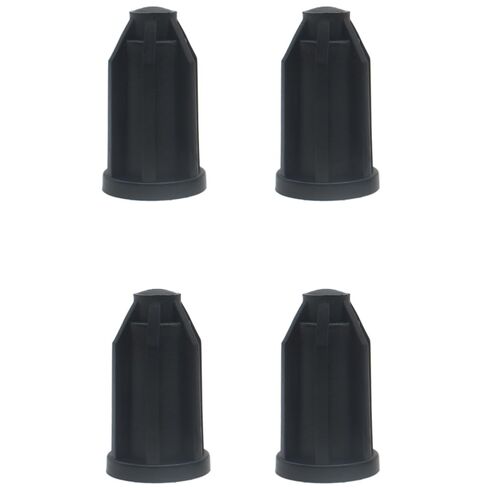 15 PCS Caster Socket Plastic 7/16" Round Chair Caster Wheel Stem Insert (Black) in Saudi Arabia