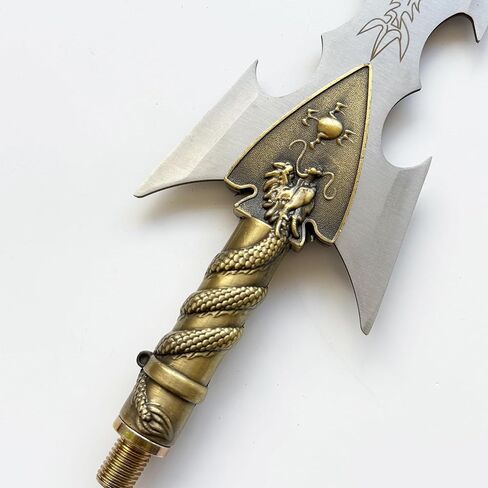 SV Warrior Spear سلاح صيني تقليدي سلاح قديم من الفولاذ المقاوم للصدأ مقاس 55.4 بوصة، مناسب للعرض أو التجميع in Kuwait