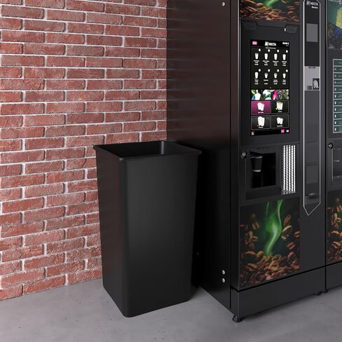 سلة المهملات/سلة القمامة التجارية ذات المربع الأسود سعة 50 جالون | مطعم مطبخ خارجي مكتب مدرسة in Kuwait