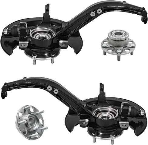Detroit Axle - FWD Front Wheel Hubs Kit for Hyundai 2012-2017 Accent ، 2 Wheel Hubs Assembly 2 Wheel Bealings 2013 2014 2015 2015 Replacement in Kuwait