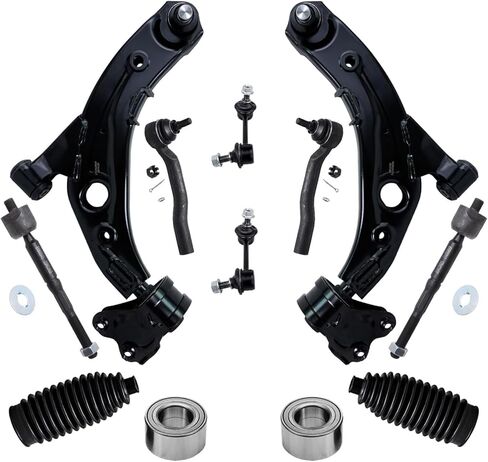 Detroit Axle - FWD Front Wheel Hubs Kit for Hyundai 2012-2017 Accent ، 2 Wheel Hubs Assembly 2 Wheel Bealings 2013 2014 2015 2015 Replacement in Kuwait