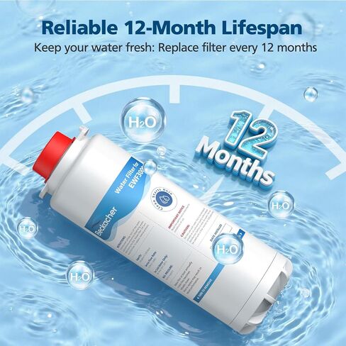 فلتر بديل متوافق مع محطات تعبئة الزجاجات Elkay 51300C EWF3000 وElkay EZH2O، بديل لـ EWF3000، ERF750، 51299C، 55898C، سعة 3000 جالون (مع شريحة - عبوة واحدة) in Kuwait