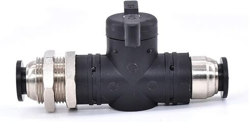 Hand Valve Switch BM-4/6/8/10/12mm Hose Air Pipe Pneumatic Quick Connector Manual Diaphragm Straight Through 2Pcs(BulkheadhandvalveBM-12) in Saudi Arabia