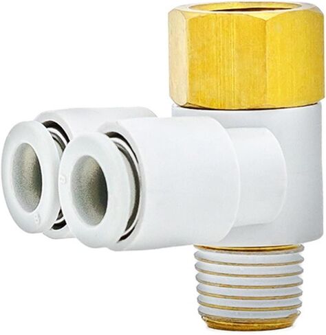 Pneumatic Double-headed Internal And External Screw Quick Plugs Connector KQ2VF04-M5/6-01 KQ2ZF08-02/10-03S12-04 2Pcs(KQ2VF4-01S) in Kuwait