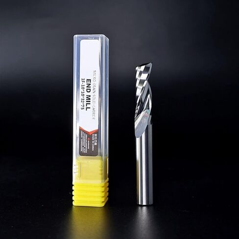One Single Flute Spiral Carbide Engraving Router Bit Acrylic Wood Aluminum 1Pcs ( Color : 3.175x25x45 , Size : AA(1PCS) ) in Saudi Arabia
