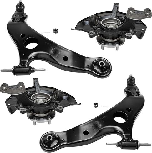 Detroit Axle - 4pc Front End Control Arms Kit for 05-09 Subaru Legacy Outback, 2 Lower Control Arms 2 Lower Ball Joints 2005 2006 2007 2008 2009 Replacement in Saudi Arabia