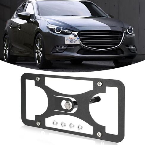 Front Bumper Tow Hook License Plate Mount Bracket for BMW M2 M3 M4 M5 M6 X5M X6M or M-Sport M135i M235i M328i M335i M4xx M5xx Series M-Sport X5 X6, etc in Saudi Arabia