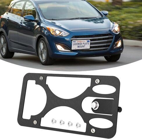 Front Bumper Tow Hook License Plate Mount Bracket for BMW M2 M3 M4 M5 M6 X5M X6M or M-Sport M135i M235i M328i M335i M4xx M5xx Series M-Sport X5 X6, etc in Saudi Arabia